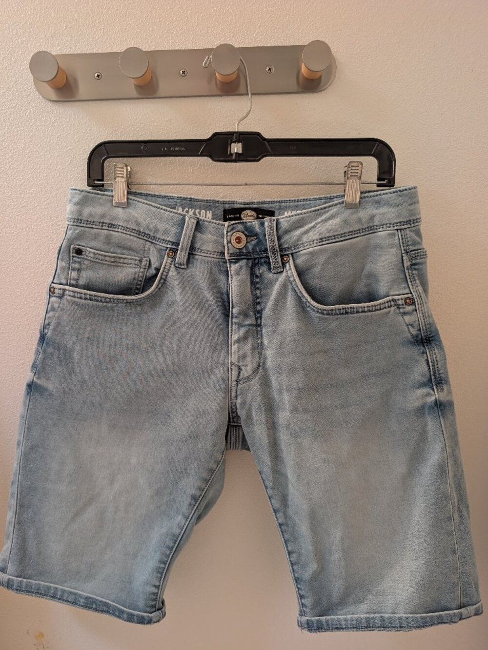 Petrol Denim Shorts - Medium Light Stone